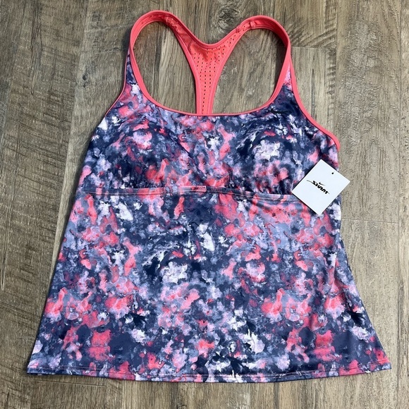 NWT Nike Women's Racerback Tankini Swim Top - Picture 5 of 10